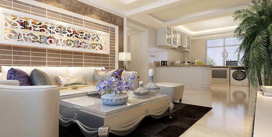 遠(yuǎn)洋國際118㎡現(xiàn)代輕奢風(fēng)格裝修實(shí)景圖