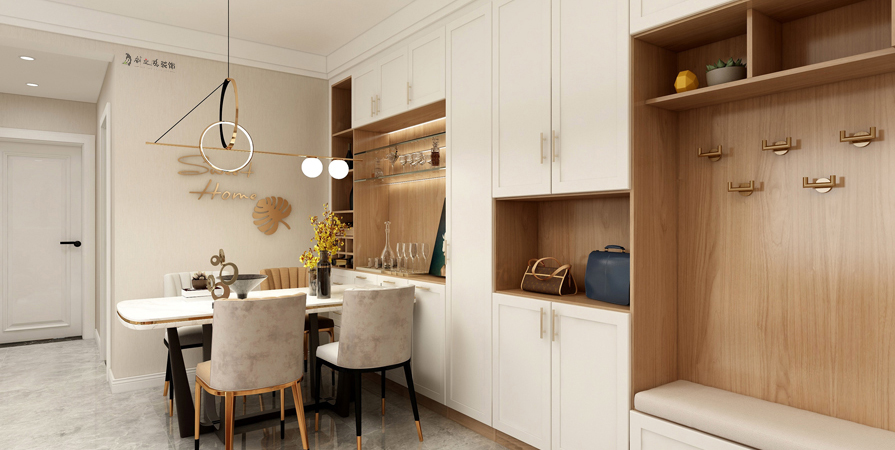 富力又一城118㎡現(xiàn)代輕奢風格風格裝修實景圖