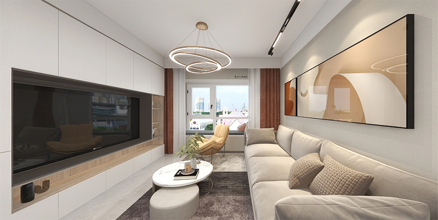 保利云禧88㎡現(xiàn)代簡約風(fēng)格裝修效果圖