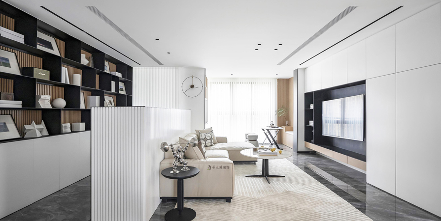 保利云禧88㎡現(xiàn)代簡約風格裝修效果圖