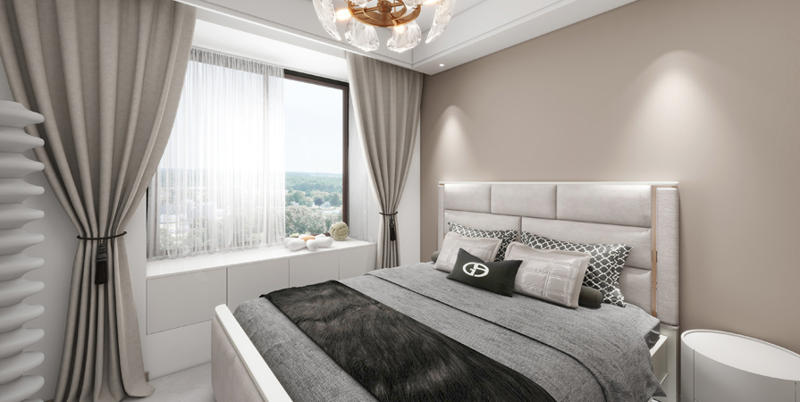 京都雍清麗苑117㎡現(xiàn)代簡約風格裝修效果圖