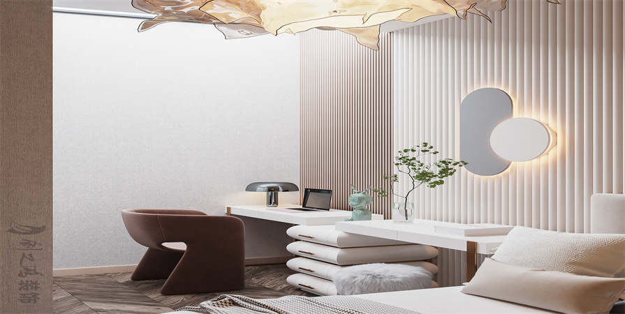 煥景園123㎡兩居室現(xiàn)代輕奢風格裝修案例