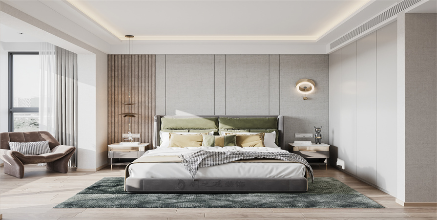 煥景園123㎡兩居室現(xiàn)代輕奢風格裝修案例