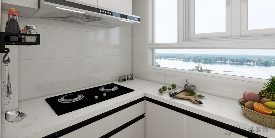 寶翠花都煥景園123㎡兩居室現(xiàn)代簡約風格裝修案例