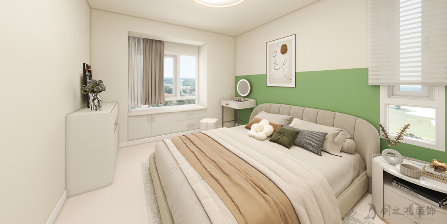 寶翠花都煥景園123㎡兩居室現(xiàn)代簡約風格裝修案例