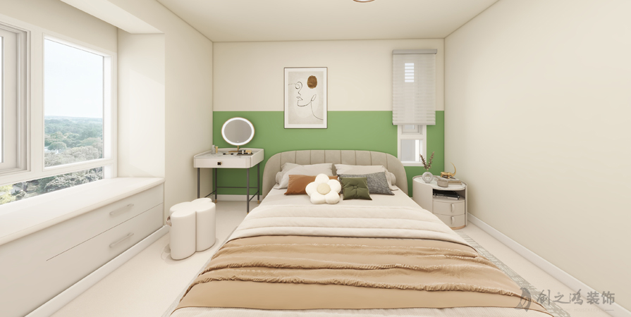 寶翠花都煥景園123㎡兩居室現(xiàn)代簡約風格裝修案例