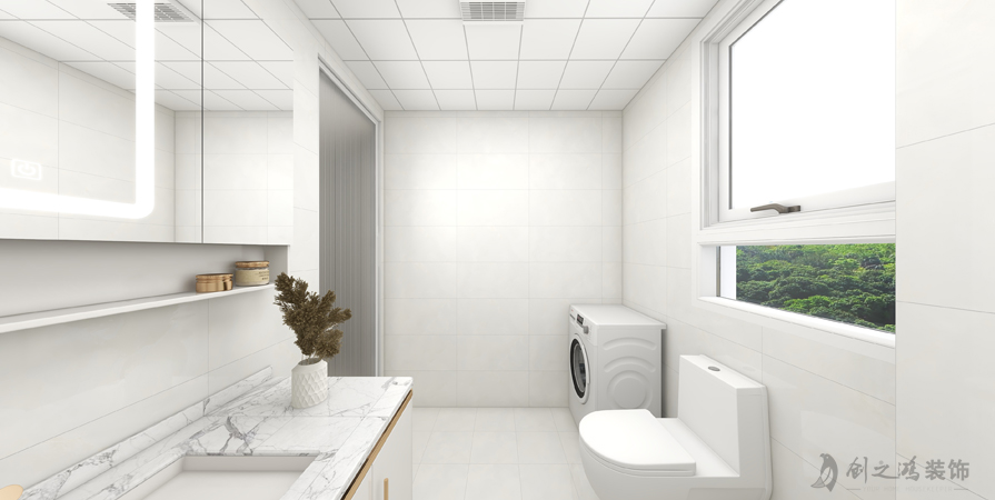 大華國展96㎡三居室現(xiàn)代簡約風格裝修案例