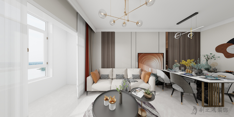 萬(wàn)欣城68㎡兩居室現(xiàn)代簡(jiǎn)約風(fēng)格裝修案例