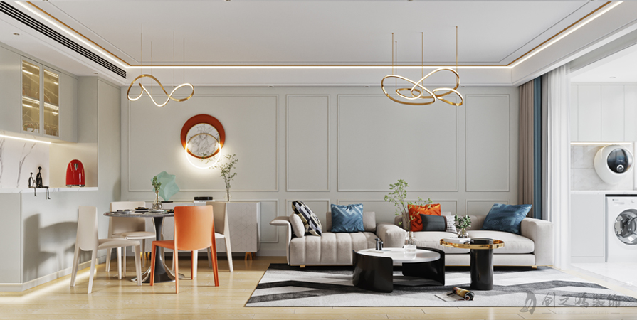 錦繡大家110㎡三居室現(xiàn)代簡(jiǎn)約風(fēng)格裝修案例