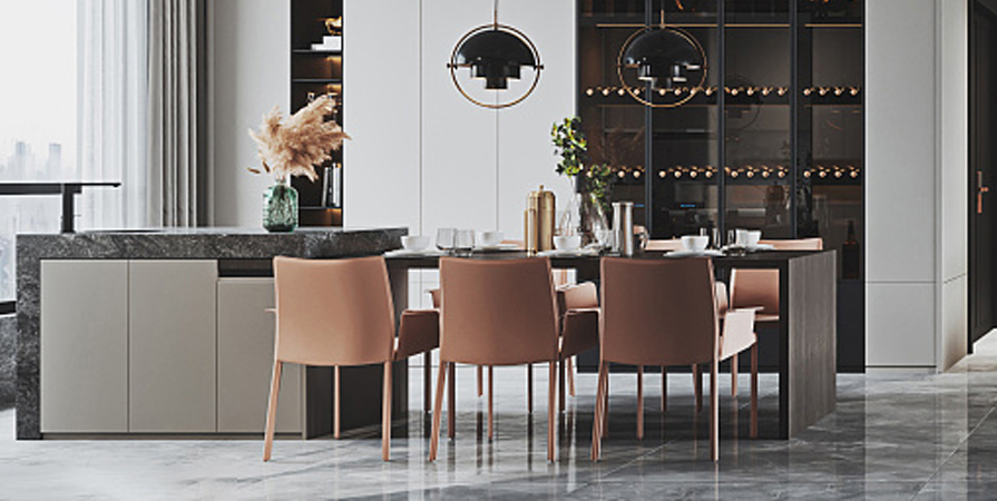 財(cái)信河西府120㎡ 混搭風(fēng)格三居室裝修案例