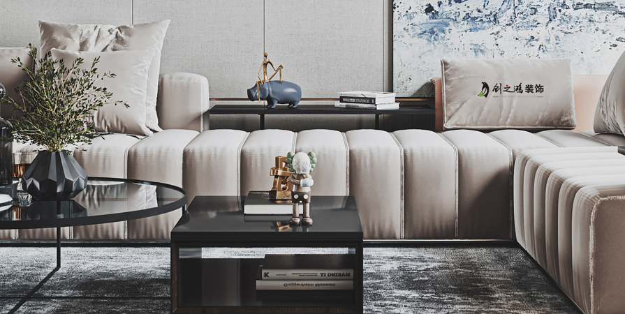 財(cái)信河西府120㎡ 混搭風(fēng)格三居室裝修案例