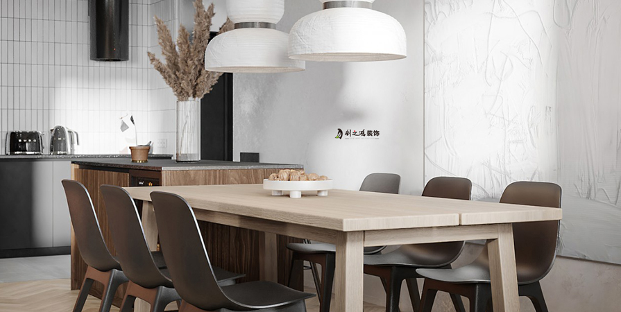 財信河西府141㎡北歐風(fēng)格三居室裝修案例