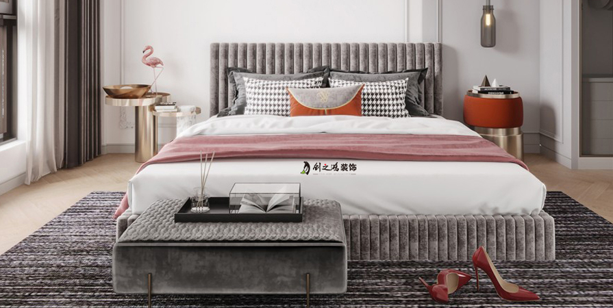 聽湖小鎮(zhèn)136㎡法式風格三居室裝修案例