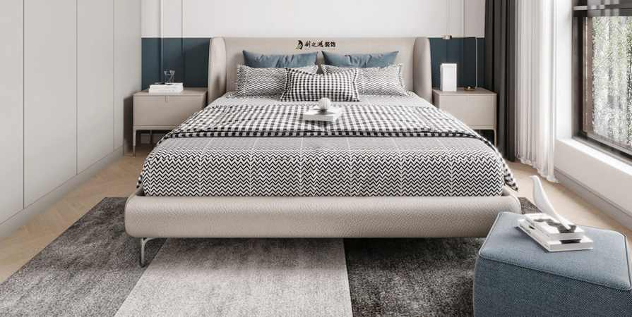 聽湖小鎮(zhèn)136㎡法式風格三居室裝修案例