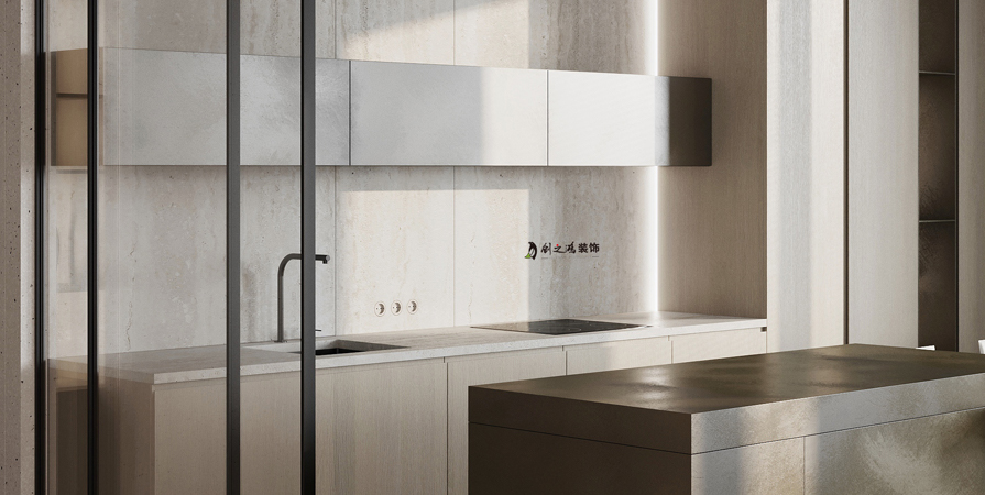 海河陸號院116㎡極簡風(fēng)格三居室裝修案例