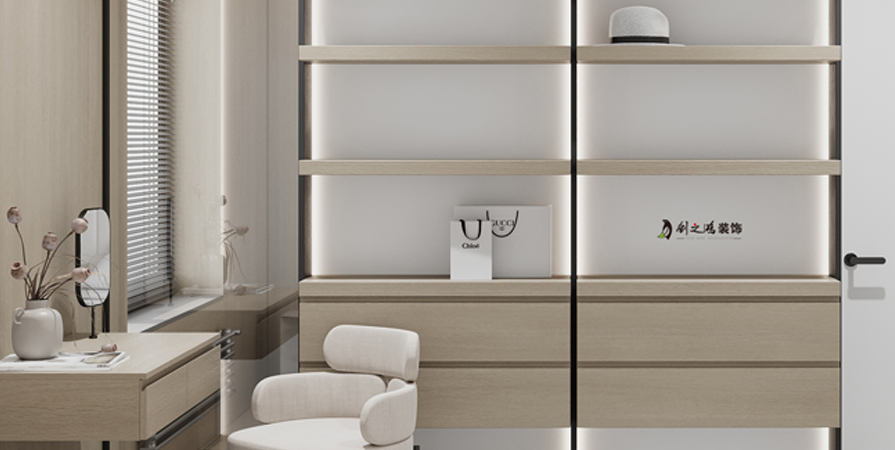 海河陸號院116㎡極簡風(fēng)格三居室裝修案例