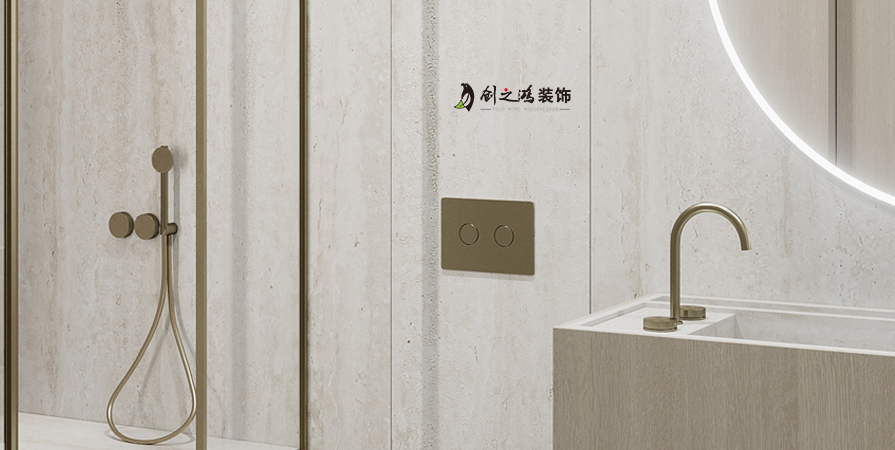 海河陸號院116㎡極簡風(fēng)格三居室裝修案例