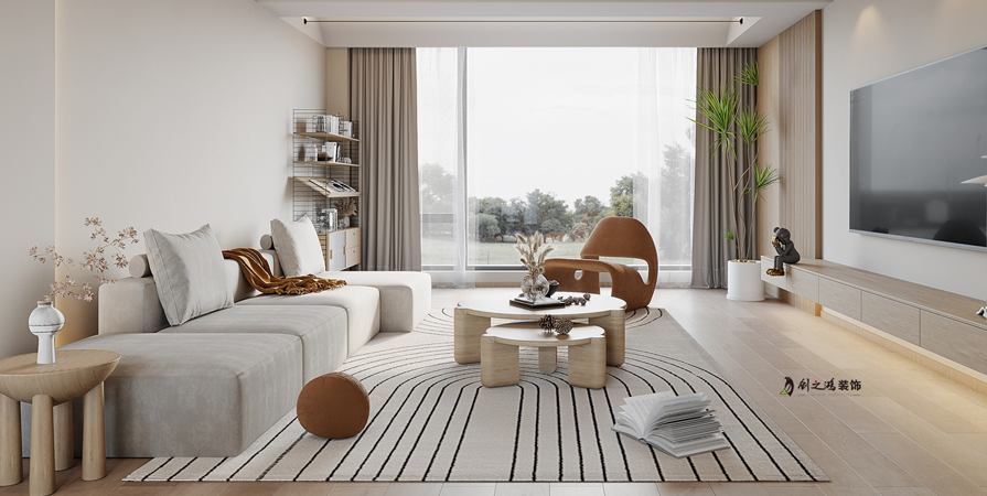 中國鐵建·花語瀾廷77㎡日式風(fēng)格兩居室裝修案例