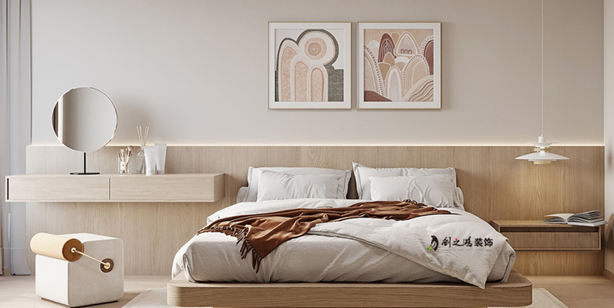 中國鐵建·花語瀾廷77㎡日式風(fēng)格兩居室裝修案例