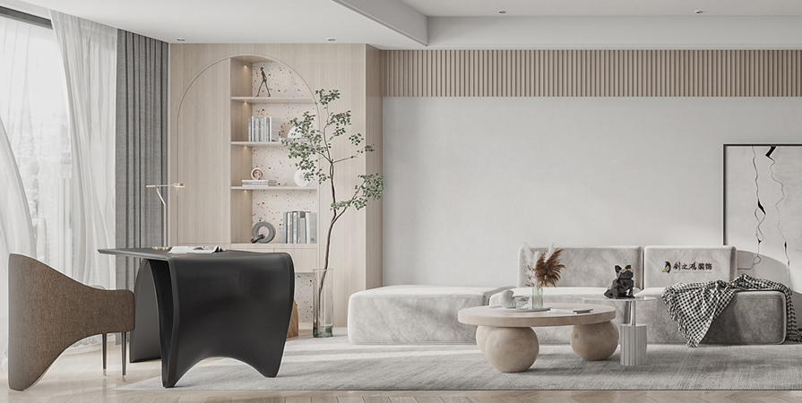 中交春風(fēng)景里89㎡極簡風(fēng)格兩居室裝修案例