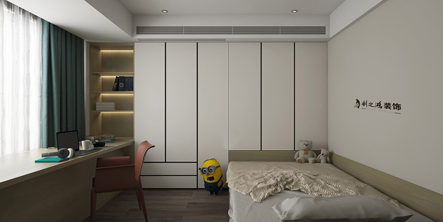 格調(diào)榴園99㎡現(xiàn)代簡(jiǎn)約風(fēng)兩居室裝修案例