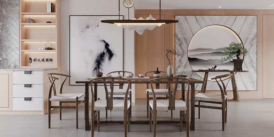 中?！ぷ蟀对淳?25㎡新中式風(fēng)格三居室裝修案例