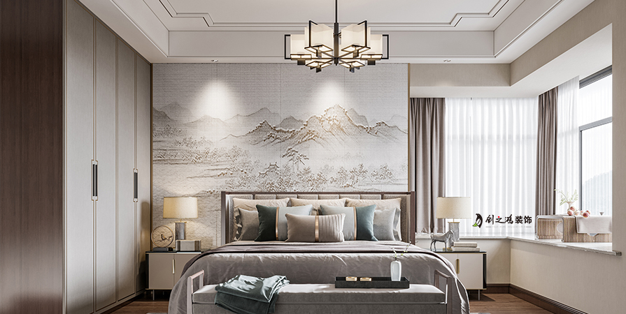 上東金茂悅83㎡新中式風格兩居室裝修案例