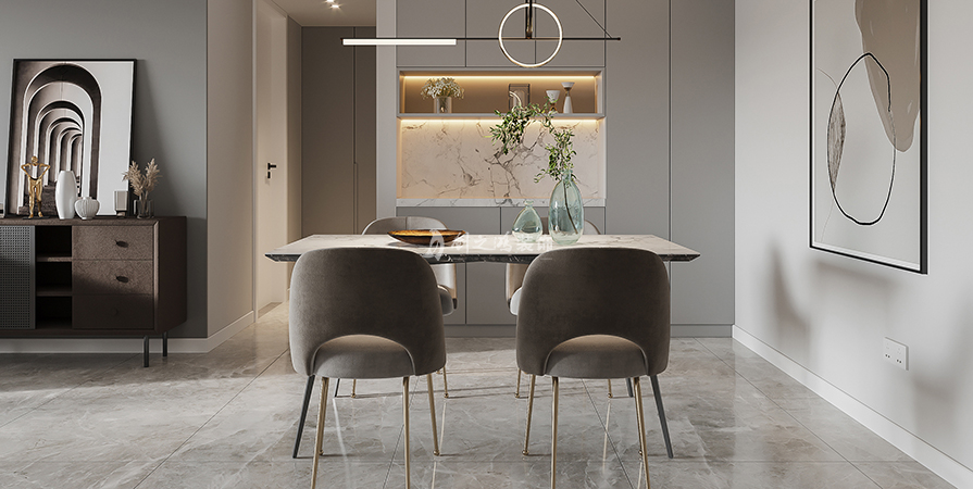 愛情繽紛里96㎡現(xiàn)代簡約風格三居室裝修案例