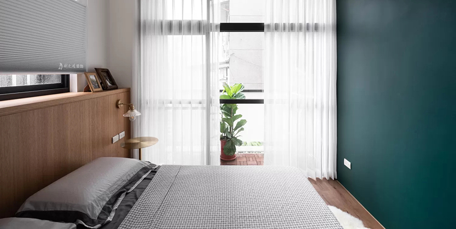 東北角藝術公寓102㎡現(xiàn)代簡約風格三居室裝修案例