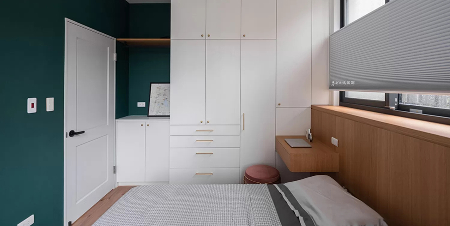 東北角藝術公寓102㎡現(xiàn)代簡約風格三居室裝修案例