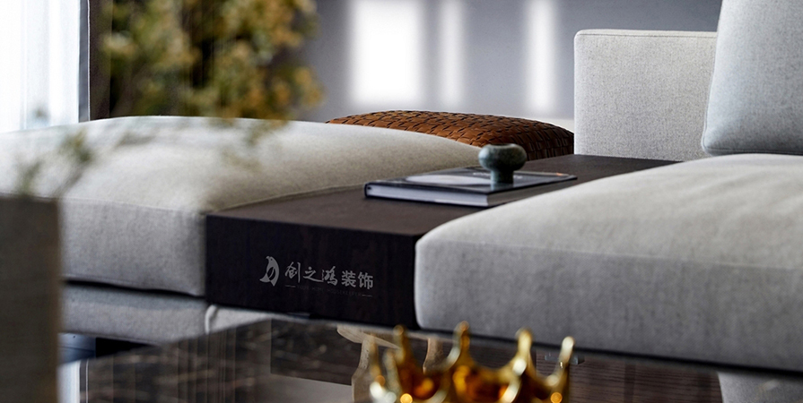 中儲城邦156㎡現(xiàn)代風格下疊別墅裝修案例