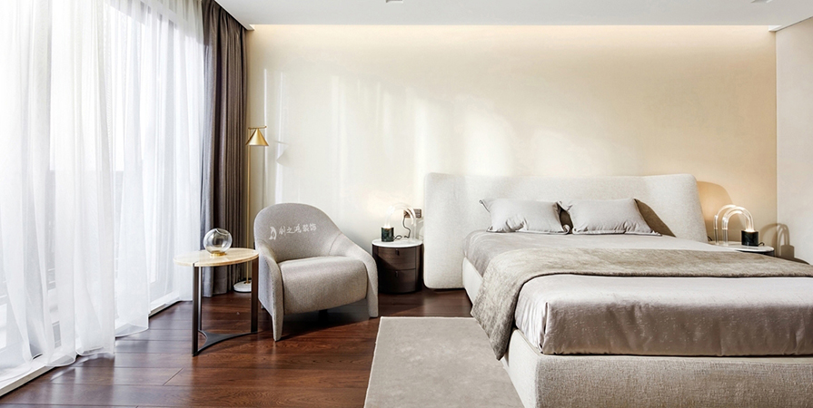 中儲城邦156㎡現(xiàn)代風格下疊別墅裝修案例