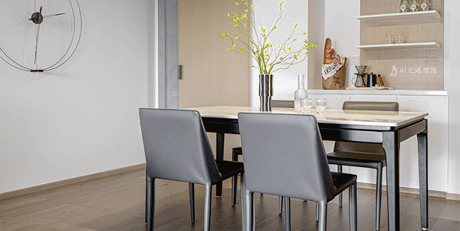 華亭國(guó)際87㎡現(xiàn)代極簡(jiǎn)風(fēng)格兩居室裝修案例