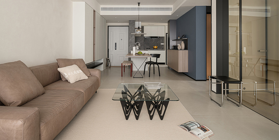 中海·左岸源境89㎡現(xiàn)代簡(jiǎn)約風(fēng)格三居室裝修案例