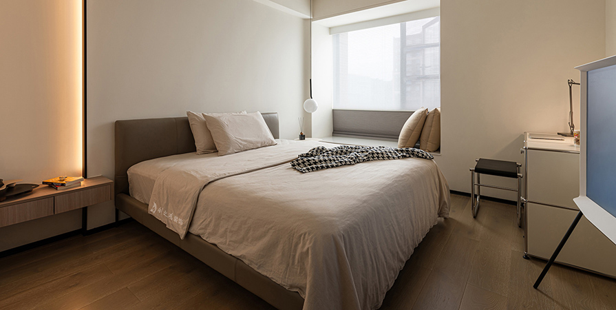 中海·左岸源境89㎡現(xiàn)代簡(jiǎn)約風(fēng)格三居室裝修案例