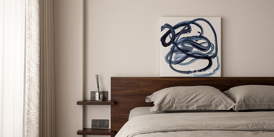 中?！ぷ蟀对淳?25㎡極簡奶油風(fēng)格三居室裝修案例