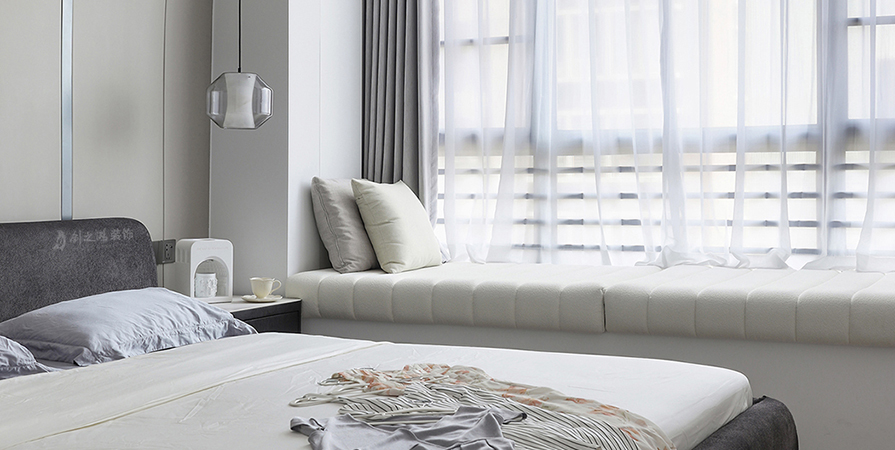 十里觀瀾96㎡現(xiàn)代簡約風格三居室裝修案例