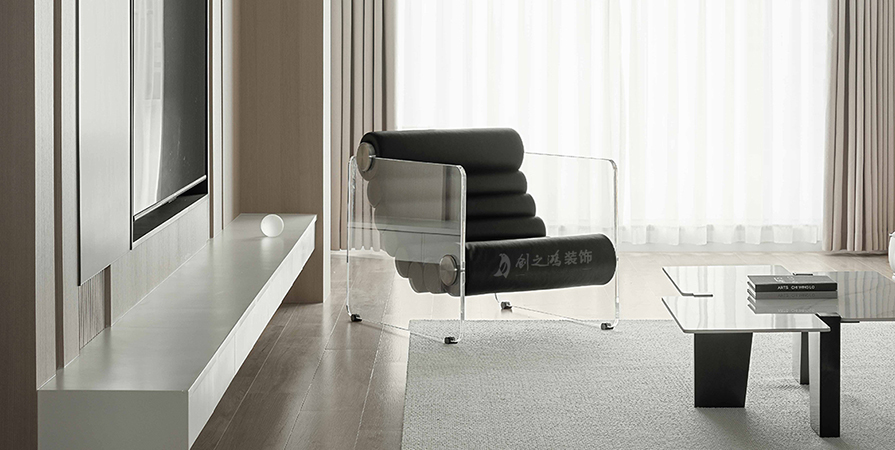 格調(diào)榴園121㎡現(xiàn)代極簡風格三居室裝修案例