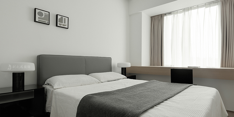 格調(diào)榴園121㎡現(xiàn)代極簡風格三居室裝修案例