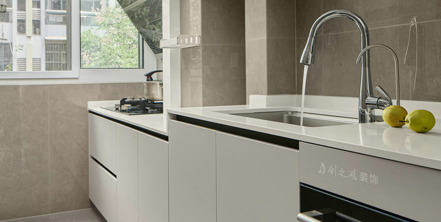 中交春風景里100㎡現代簡約風格三居室裝修案例