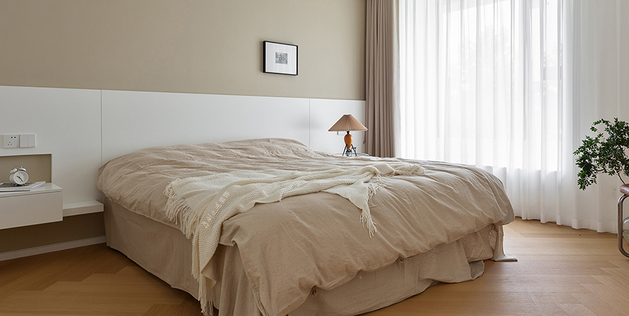 復(fù)地林與里125㎡原木風(fēng)格三居室裝修案例