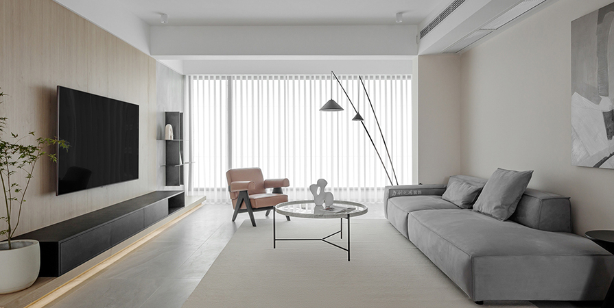 西派國印130㎡現(xiàn)代風格三居室裝修案例