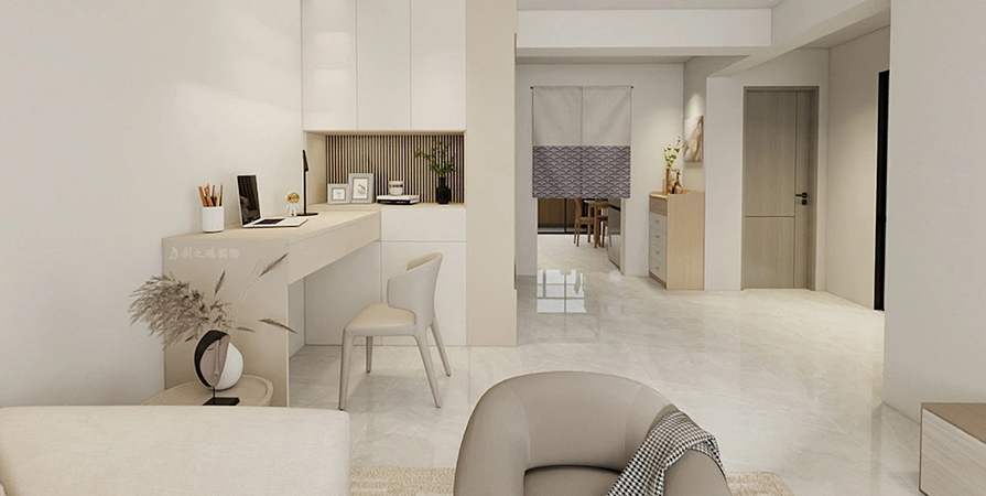 【原創(chuàng)】富祥園99㎡現代簡約風格兩居室裝修案例