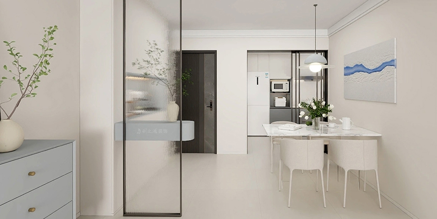 普東新苑95㎡奶油風格兩居室原創(chuàng)案例