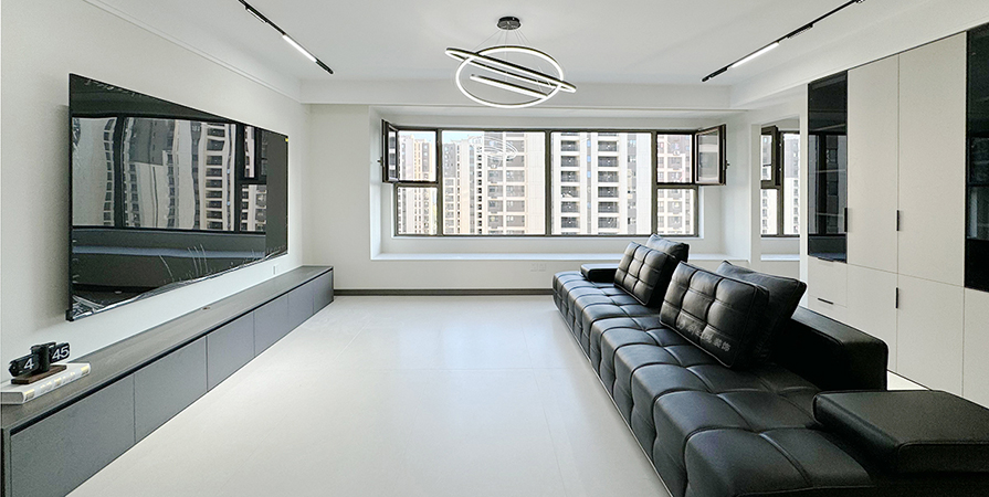 保利和光塵樾127㎡現(xiàn)代風格三居室實景案例