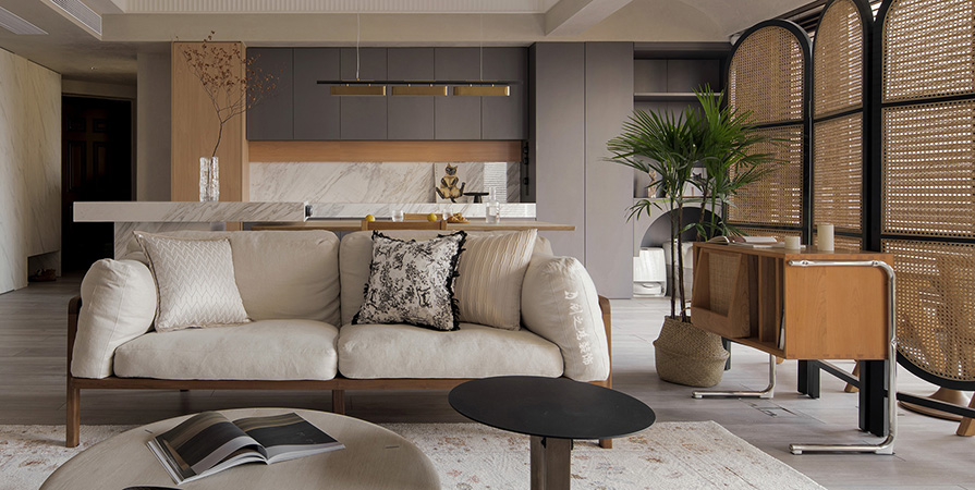 財信河西府141㎡混搭風(fēng)格三居室裝修案例