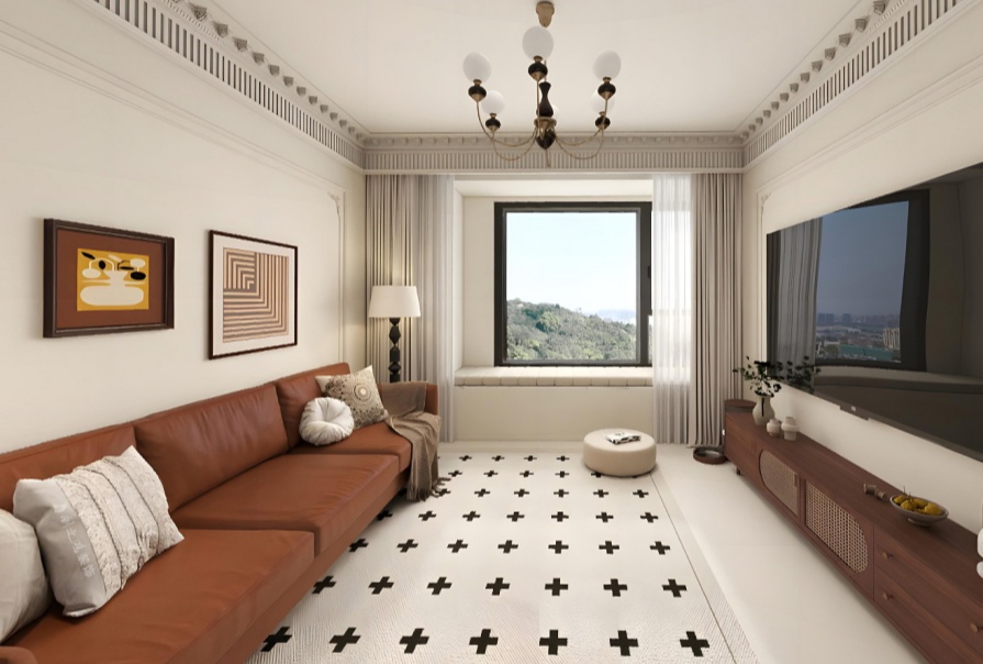 保利和光塵樾99㎡法式風格三居室原創(chuàng)案例