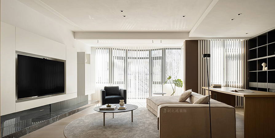 中儲城邦187㎡現(xiàn)代風(fēng)格下疊別墅裝修案例