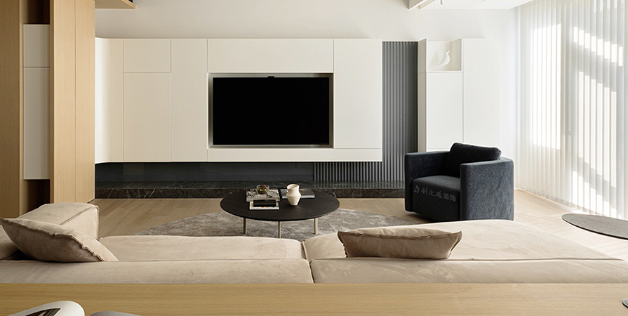 中儲城邦187㎡現(xiàn)代風(fēng)格下疊別墅裝修案例