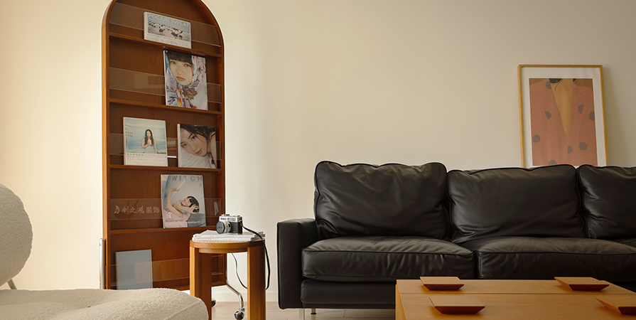 太陽城橙翠園106㎡奶油風格兩居室裝修案例